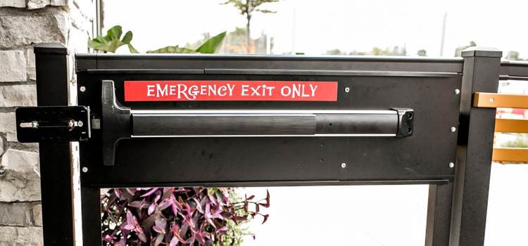 emergency push bar installation in Chowchilla
